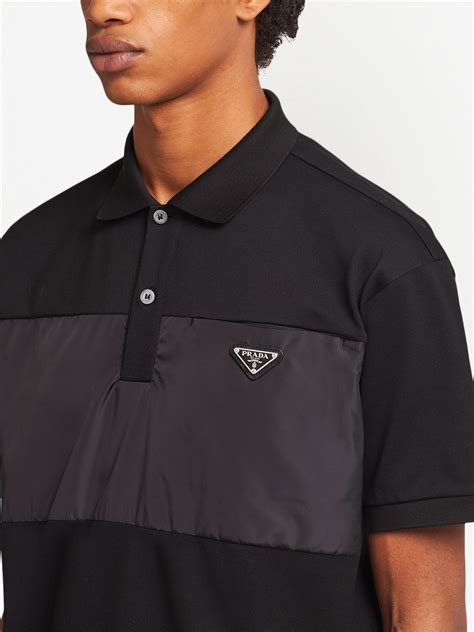 prada polo shirt mens triangular patch|Worth visiting for genuine prada.